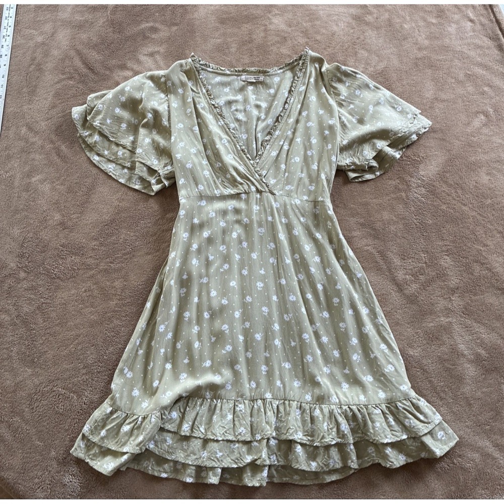 Women's Dress Medium‎ Green Billabong x The Salty Blonde In Bloom Floral Mini